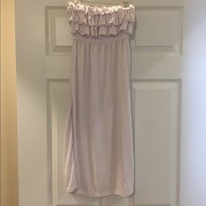 White beach cover up